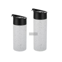 Highwin Factory Marble Painting Stainless Travel Mug 16oz French Press Coffee Press Camping